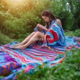 爱情是一方织巾，用自然编织，用幻想点缀。